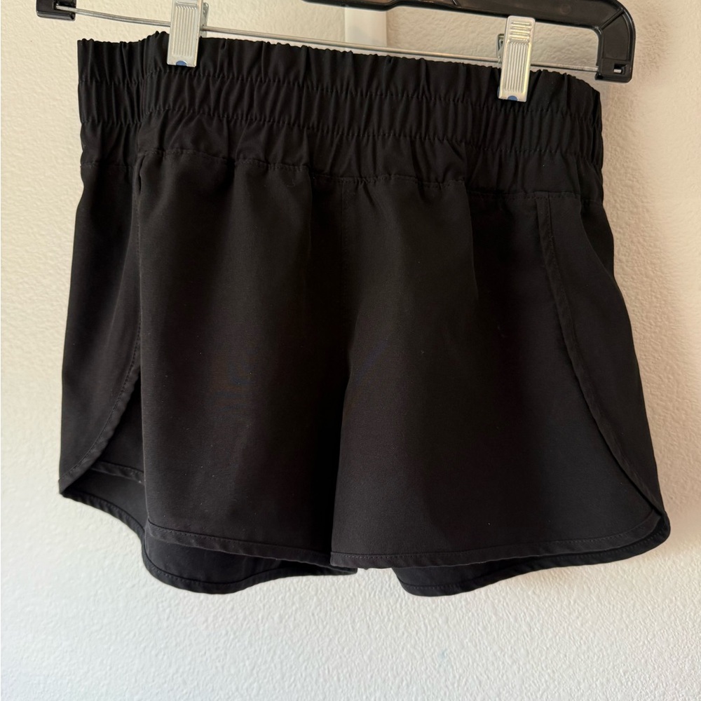 Girls Vanilla Star Black Athletic Shorts